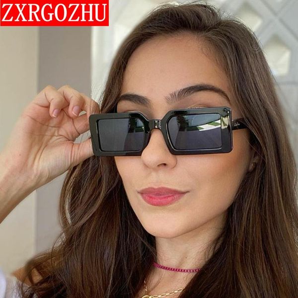 

sunglasses trendy rectangle women green fluorescent street s eyewear black thick frame fashion female cool sun glasses, White;black