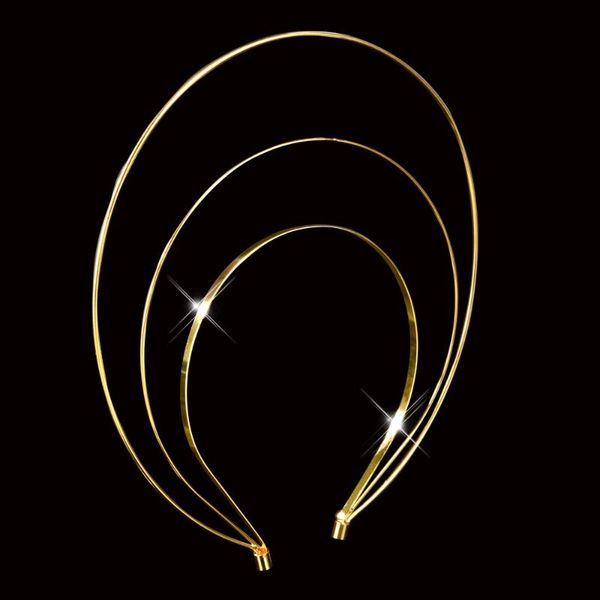 

hair clips & barrettes unique 3 layer headband wedding bridal accessories gold tiara crown jewelry for women band metal headpiece, Golden;silver
