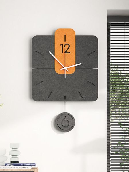 

wall clocks wood quarz clock aesthetic modern design silent digital creative living room reloj de pared home decoration 50wc