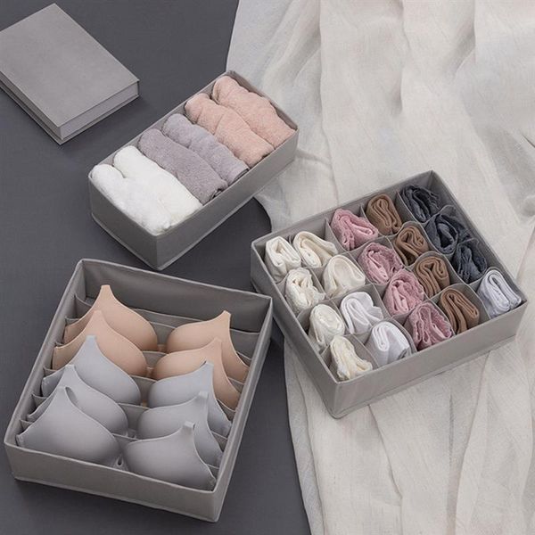 

storage drawers 3pcs bra underwear organizer box non-woven drawer closet organizers organizador divider boxes