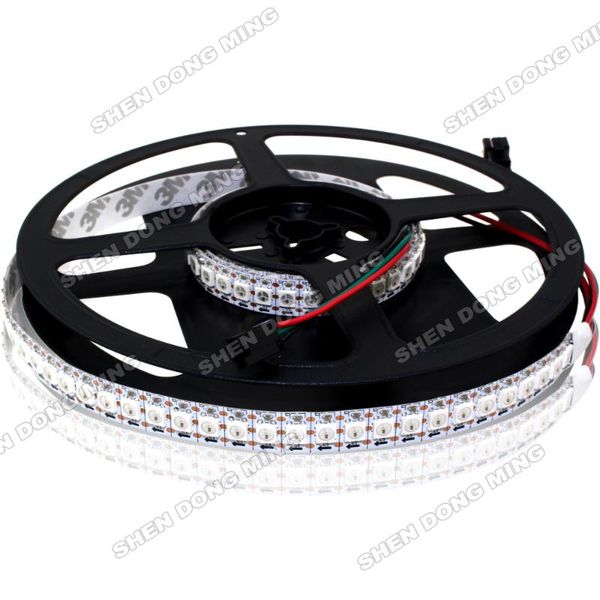 

1m led pixel strip 144leds/m 144ic/m dc5v flexible ribbon built-in ic changeable color rgb digital strips