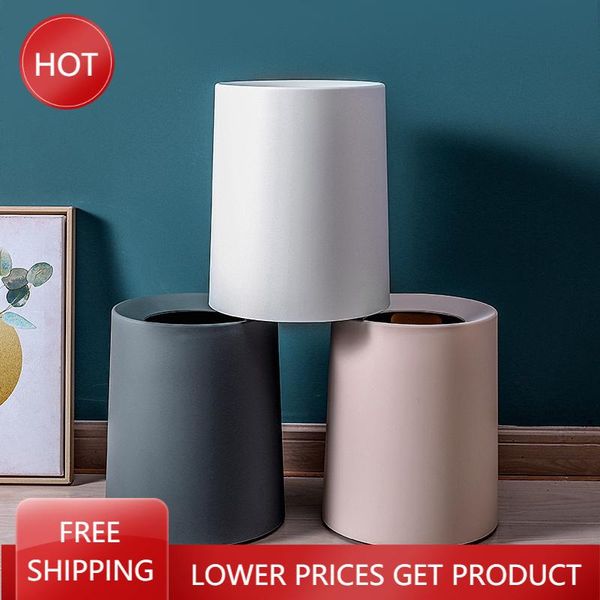 

waste bins plastic japanese kitchen trash can modern bedroom high capacity storage baskets cute basurero cocina household merchandises