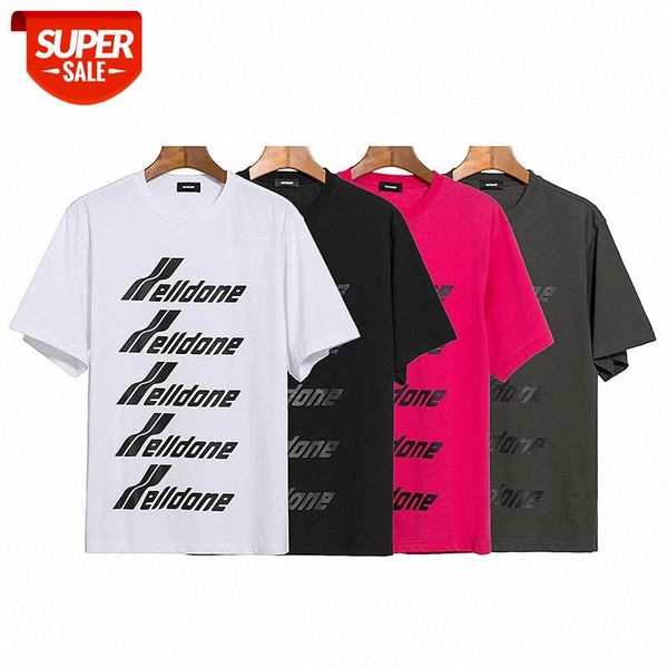 

done bullet screen big letter printed short-sleeved t-shirt men and women couple loose bottoming shirt half sleeve #gd1u, White;black