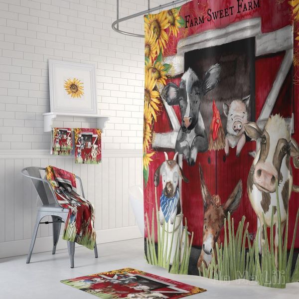 

shower curtains farmhouse barn curtain country bathroom decor