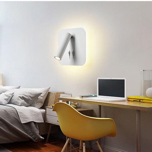 

wall lamps reading lights 3w 6w decoration for bedroom living room sconce adjustable with switch bedside light lamp