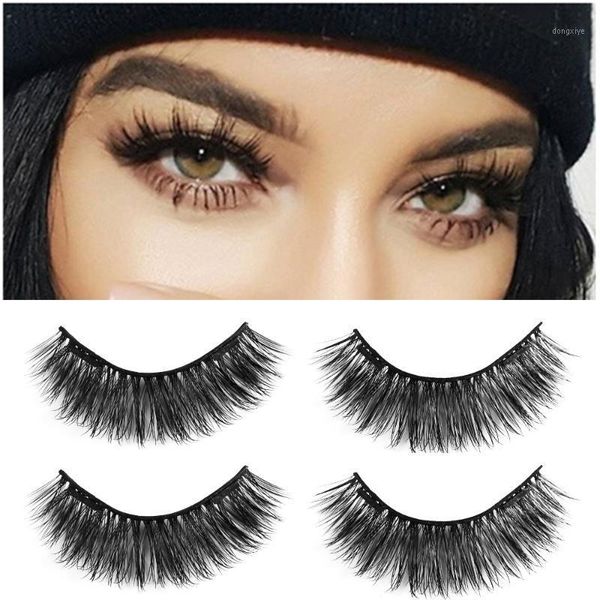 

dual magnetic false eyelashes on magnets natural lashes extension tools reusable fake eye lashe glue-beauty makeup1