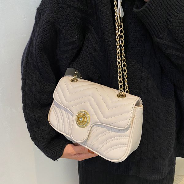

design bag 2021 autumn and one shoulder messenger bag lingge fashion ins bags