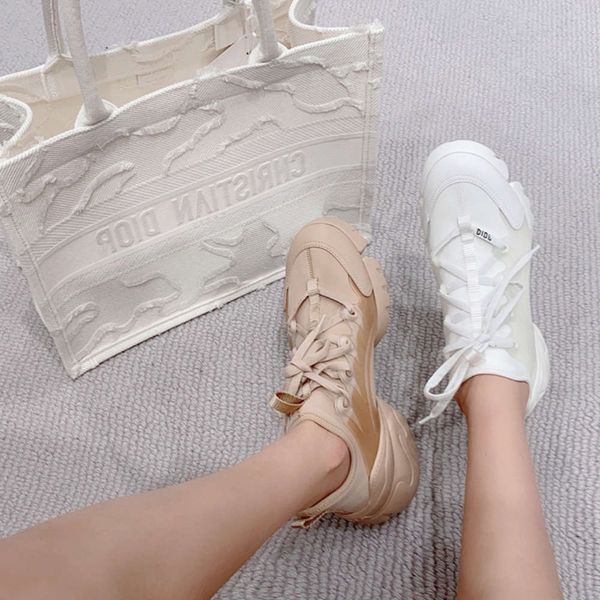 

casual shoes high version d family women's shoes 2021 new net red father muffin bottom increased thick soled leisure sports, Black