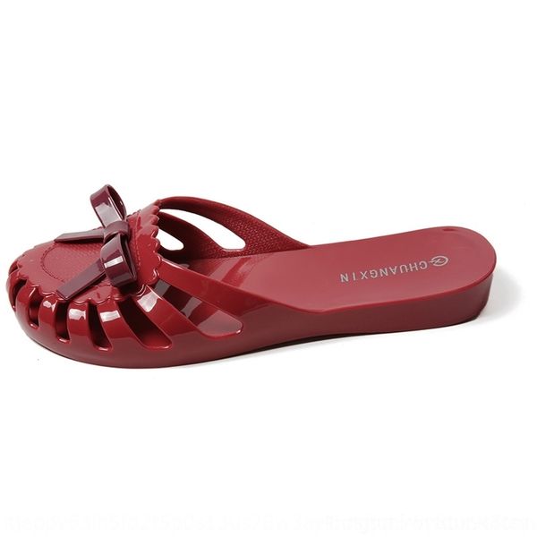 

oqm spring summer sals and slippersnew sandals flat heel plastic jelly es women's beach beach shoes slippers women's tide baotou s
