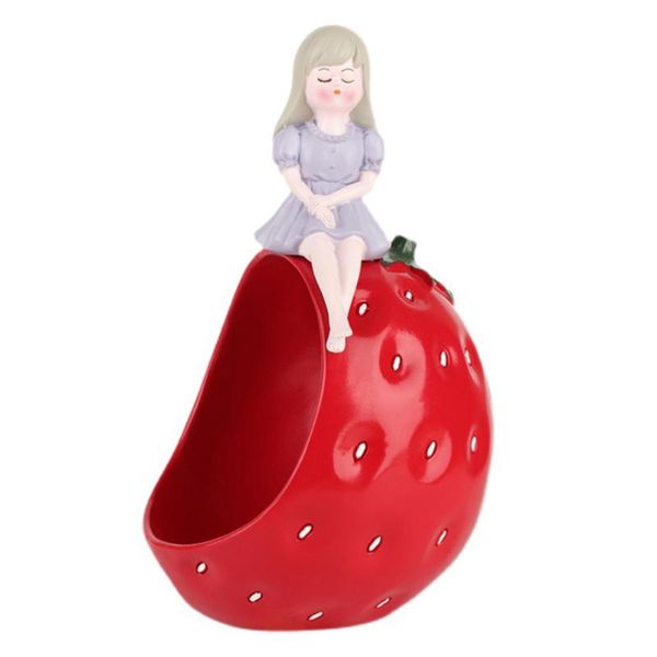 

car organizer 1pc creative sundries container deskstrawberry girl adornment storage holder