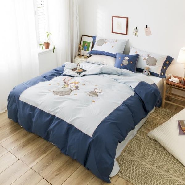 

bedding sets cartton all cotton embroidery four piece sheet