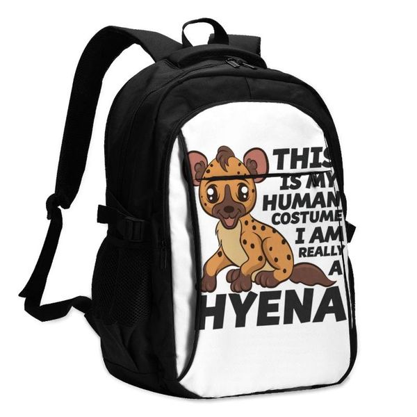 

backpack hyena backpacks fashion charger usb running youth durable bags