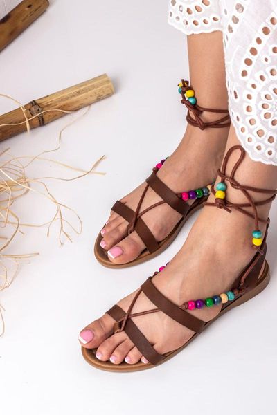 

sandals women beaded 3 different color season elegant design women's fashion, Black
