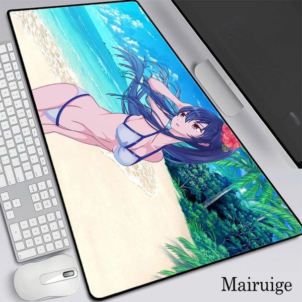 

mouse pads & wrist rests beach anime gaming rgb gamer computer mousepad tapis souris backlit mause pad large xxl desk keyboard led mice