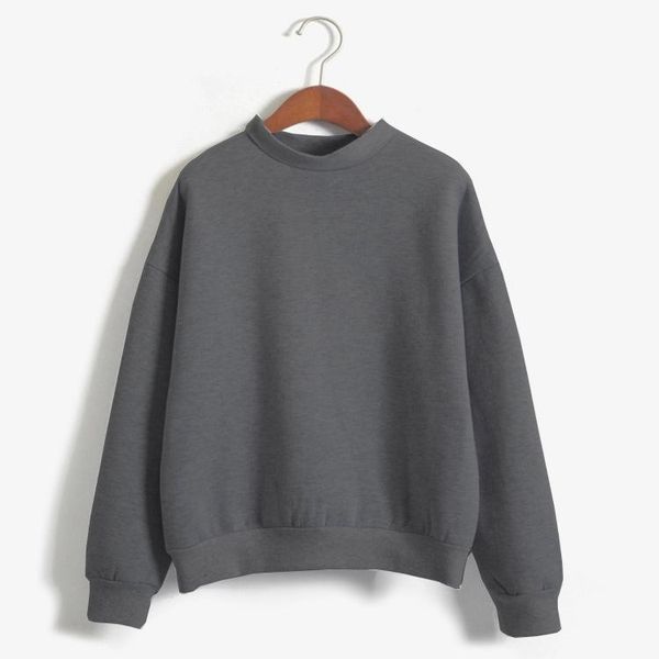 

women's hoodies & sweatshirts round neck long sleeve hoodie spring and autumn style jacket sport velvet of postage, Black