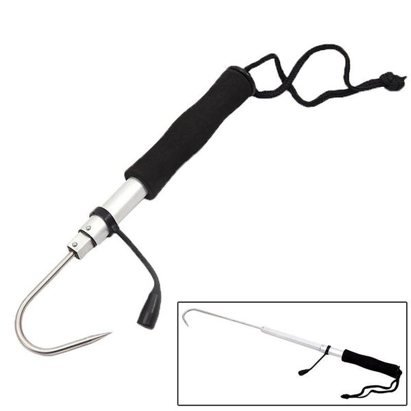 

retractable fish gaff stainless ice sea fishing spear hook tackle hooks