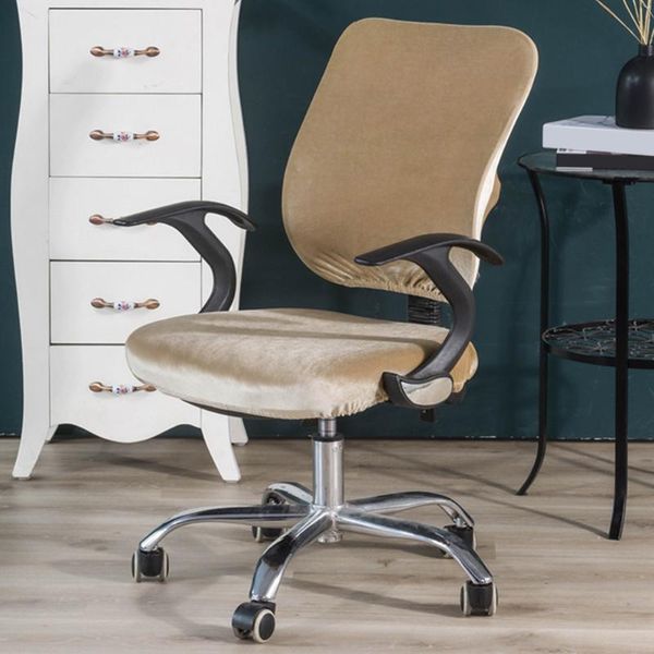 

elastic home slipcovers solid furniture protective dustproof soft computer seat office chair cover stretch universal washable covers