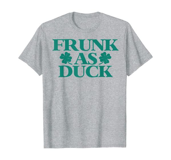 

frunk as duck shirt funny st pattys day drinking shirt, White;black