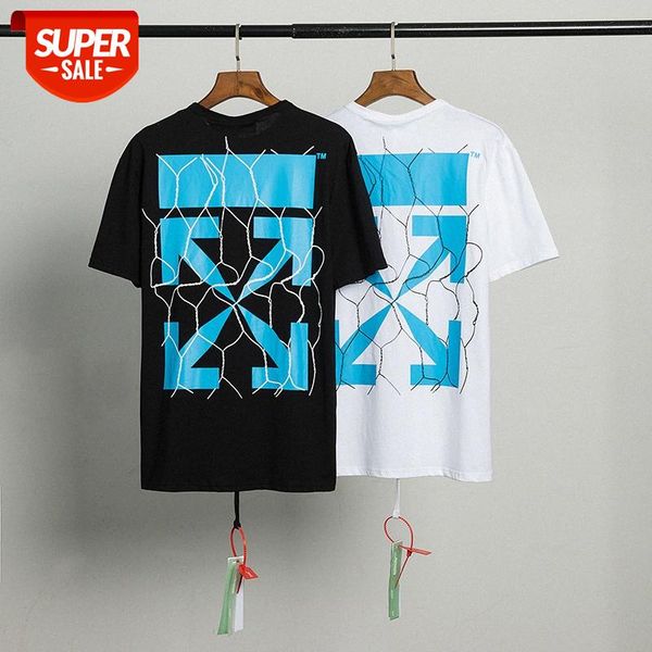 

white rope knot blue arrow short-sleeved bottoming shirt for boys and girls pure cotton casual t-shirt tee #975z, White;black