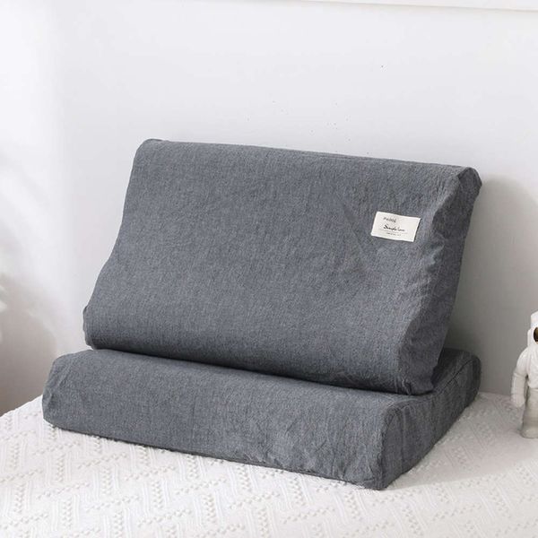 

pure cotton simple washed latex pillow case a single double