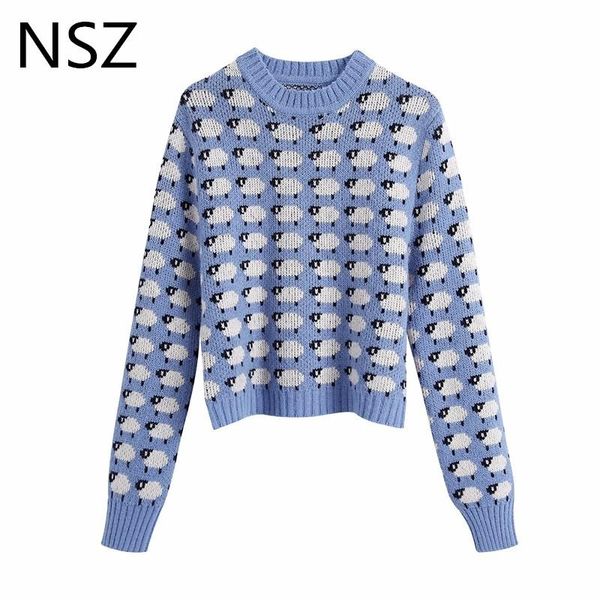 

women jacquard fall winter sweater long sleeve fashion knit jumper ladies pullover knitwear women's sweaters, White;black