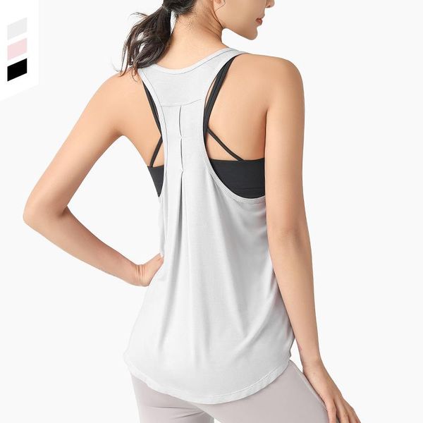 

cotton yoga shirts racerback sports tank quick drying running vest loose athletic training clothes u neck sleeveless outfit