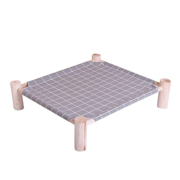 

cat beds & furniture pet bed house hammocks wood canvas lounge for small cats dogs durable supplies
