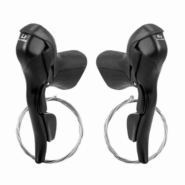

bike derailleurs bicycle transmission for lever set 2x7 2x8 2x9 2x10 2x11 speed with shift brake cable wires drop horn handlebars