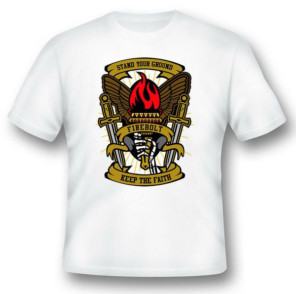 

torch stand your ground keep your faith black or white tee shirt, White;black