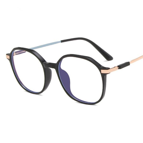 

sunglasses anti-blue glasses women irregular plain face big frame korean version of the trendy net red transparent flat mirror2053, White;black