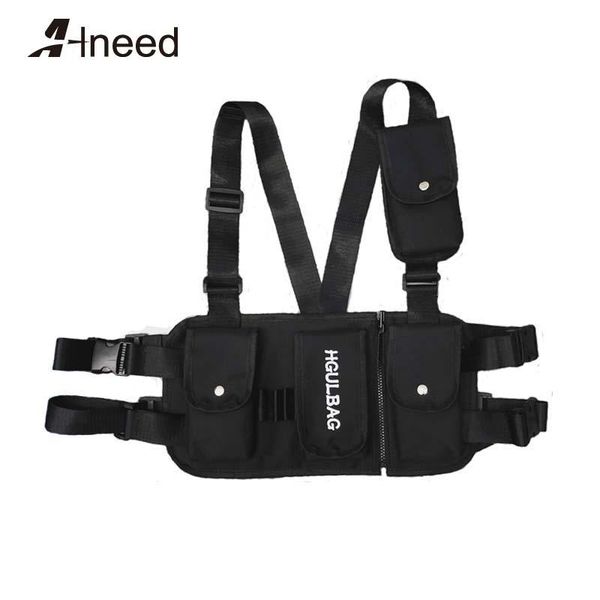 

fashion kanye chest rig hip hop streetwear functional tactical bag cross waist soulder west bags