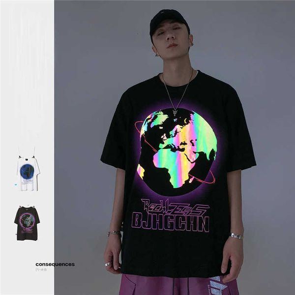 

men's t-shirts de terra reflexiva streetwear homem preto oversized camisa japo harajuku tshirt engraado vero rua tshirts 07dy, White;black