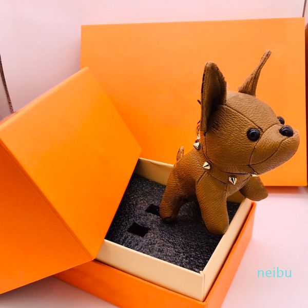 

fashion keychains designer key buckles purse pendant bags dogs design luxury doll chains keys buckle 7 colors with box optional, Silver