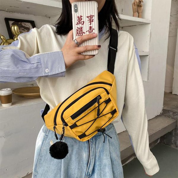 

fashion women waist bag fanny pack 2021 winter belt bags crossbody chest banana shoulder packs