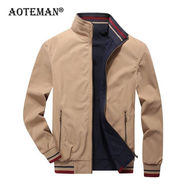 

men's jackets windbreaker coats men clothing 5xl windproof male casual spring autumn outwears two sides wears jacket lm441, Black;brown