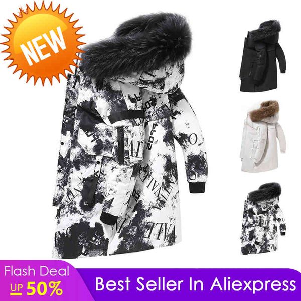 

winter down coats parkas men windproof plus veet thick warm long jacket parka windbreak male hooded wholesale, Black