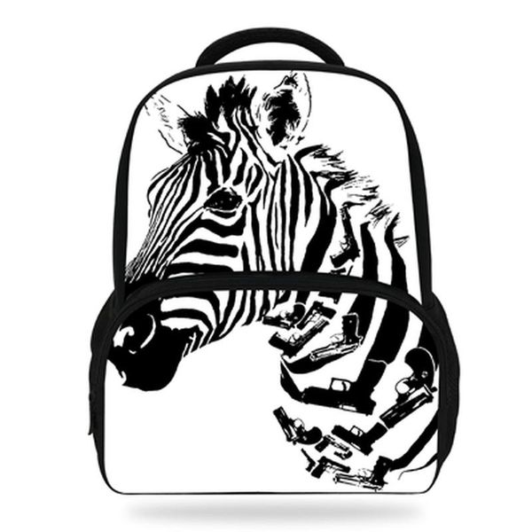 

fashion 16 inch children school bagpack for boys girls horse print animal backpack kids bags