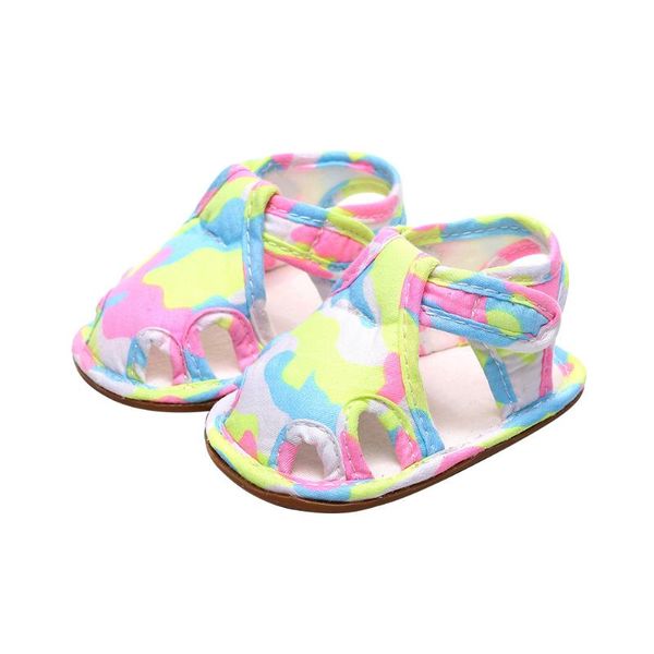 

first walkers baby girls boys summer anti-slip rubber sole camouflage prewalkers crib shoes cute infant children born walker 0-24m