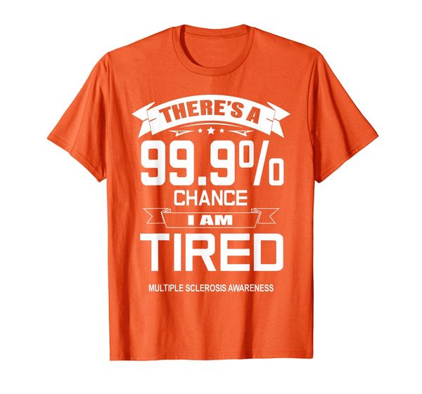 

there's a 99,9% chance i am tired ms t-shirt, White;black
