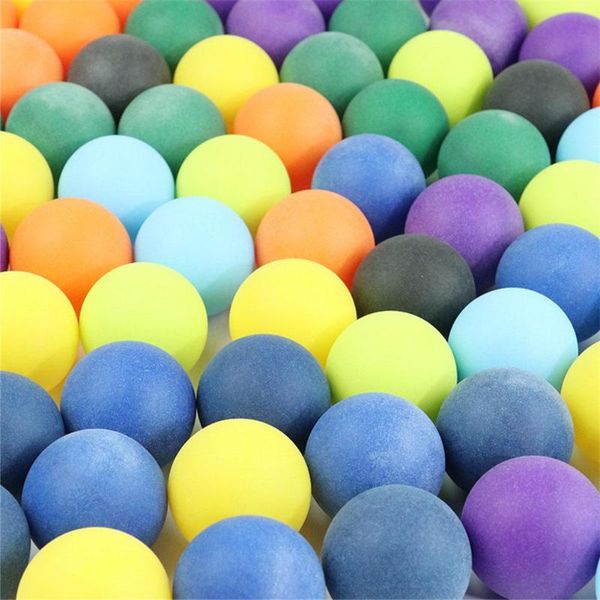 

40mm 2.4g entertainment table tennis balls 100pcs/pack colored pong mixed colors for game and advertising