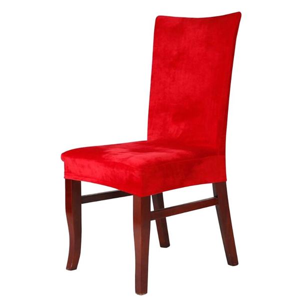 

chair covers 1pc removable cover for dining room stretch soft velvet elastic protector el wedding seat decorat