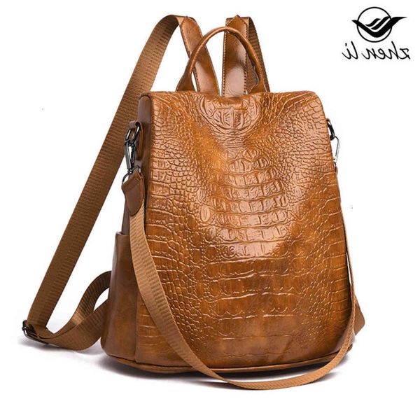 

zhenli style soft face women's backpack