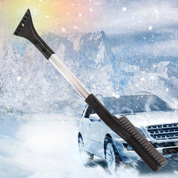 

car cleaning tools detachable handle snow ice scraper brush shovel winter auto window removal tool