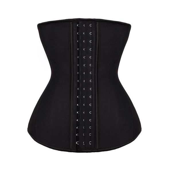 

women's shapers latex waist trainer modeling strap body shaper shapewear slimming belt cinchers 9 steel bones underbust corset 6xl, Black;white