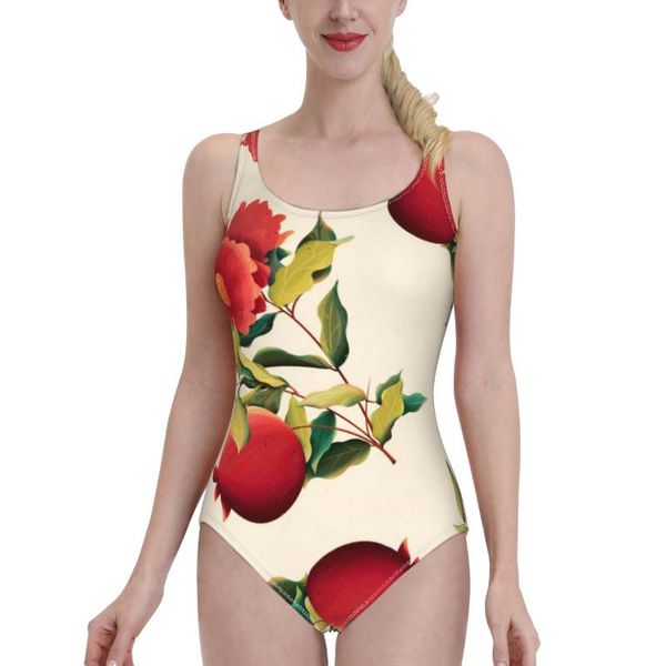 

one-piece suits 2021 women swimwear one piece swimsuit backless bathing suit bodysuit beachwear swim pomegrana flowers