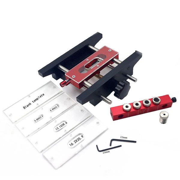 

professional hand tool sets 2 in 1 mortise tenon jig pocket hole self center dowel drilling locator slotting fixture woodworking diy tools