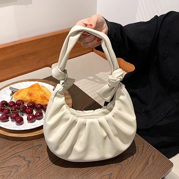 

handbags designers luxurys felicie purse wrinkled cloud bag single shoulder armpit texture women's 2021 fashion simple dumpling, Black;red