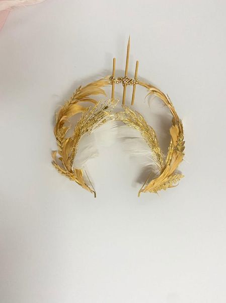 

hair clips & barrettes golden virgin angel aperture crown lolita head jewelry gorgeous kc band accessories for girls, Golden;silver