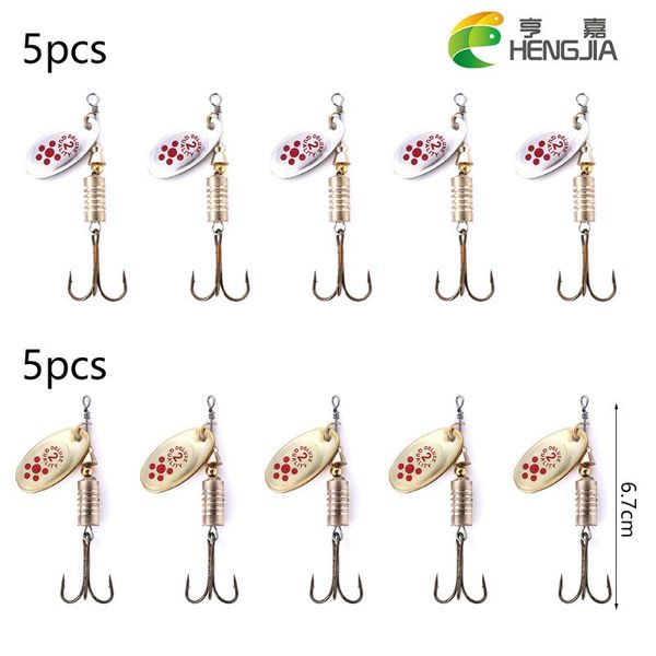 

fishing hooks 10pcs 6.7cm 7g spinner spoon metal bait lure sequins crankbait baits for bass trout perch pike rotating