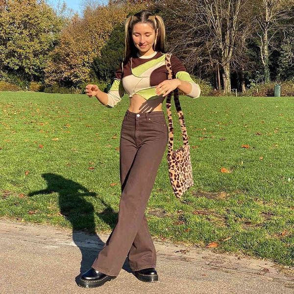 

vintage y2k baggy brown jeans women streetwear loose high waist trousers harajuku fashion cotton denim sweatpants cuteandpsycho, Blue
